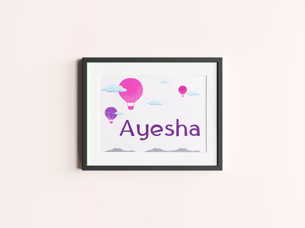 Girls Name Wall Art