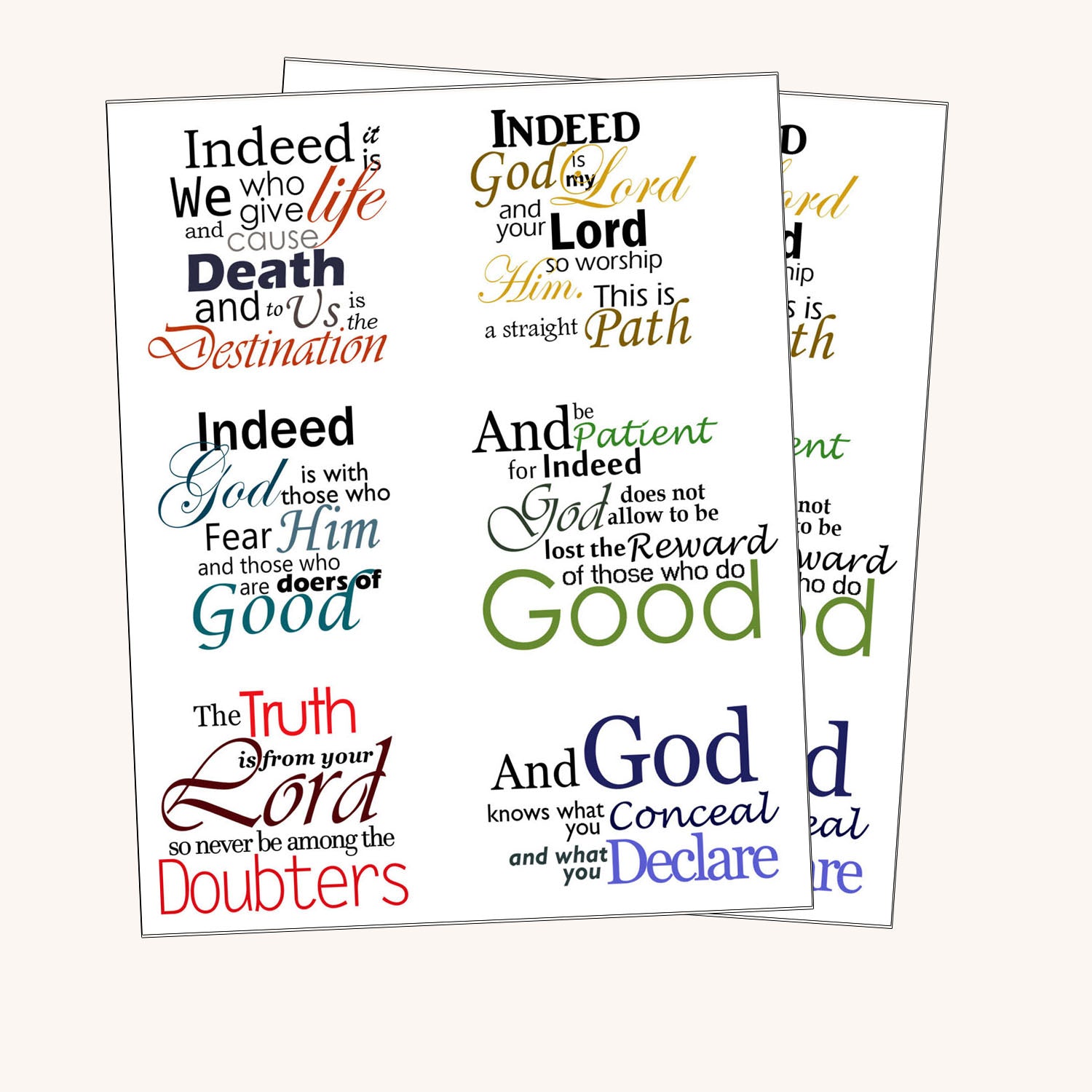 Islamic Quran Quote Stickers